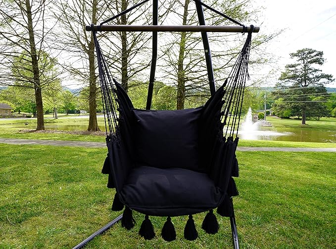 Calloway Mills Midnight Black Hammock Chair
