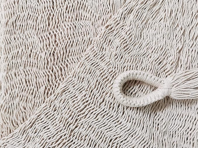 Traditional Mayan Hammock -Natural Hammock (Small) - Thick Nylon Thread