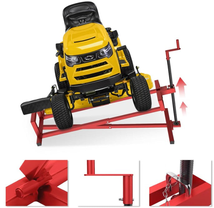 Lawn Mower Lift Jack, 880 lbs Capacity Lifting Jack for Garden Tractors,  Red